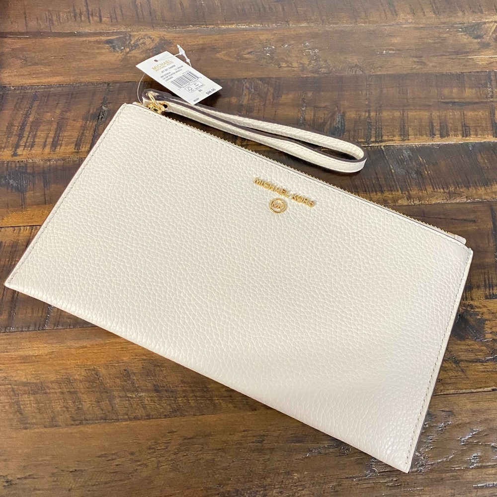 MK  Genuine Leather Clutch